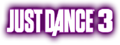 Just Dance 3 title screen for Wii